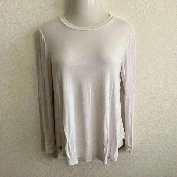 💥Azules Lightweight Long Sleeve White Top M - Picture 1 of 7